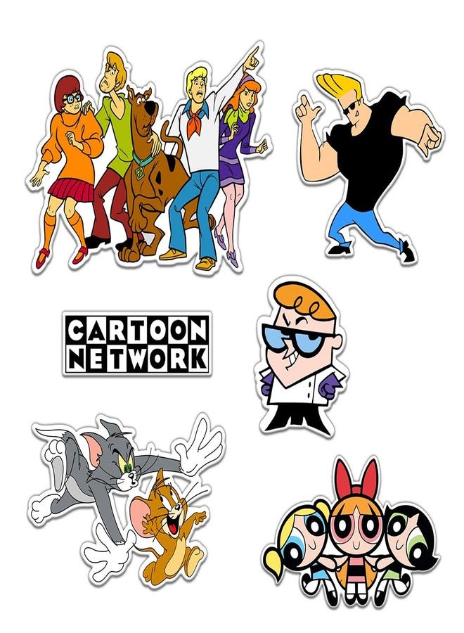 Deep Print Acrylic Fridge Magnet Cartoon Network Theme Set of 6 Magnet || Waterproof - Image 1